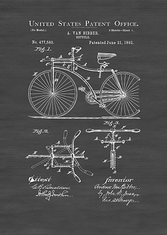 1892 Bicycle Patent