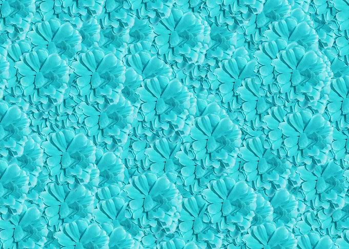 Blue Peony Pattern