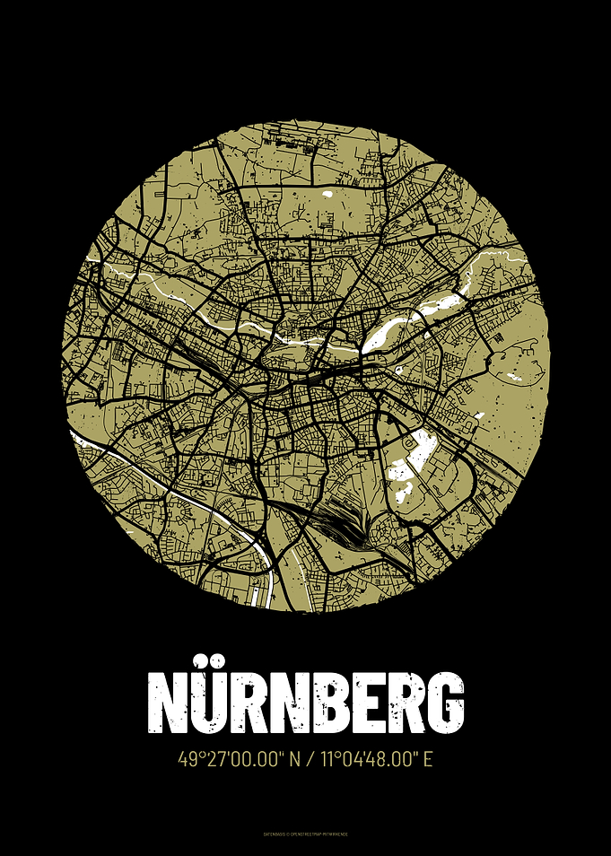 Nuremberg City Map Design