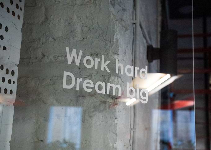 work hard dream
