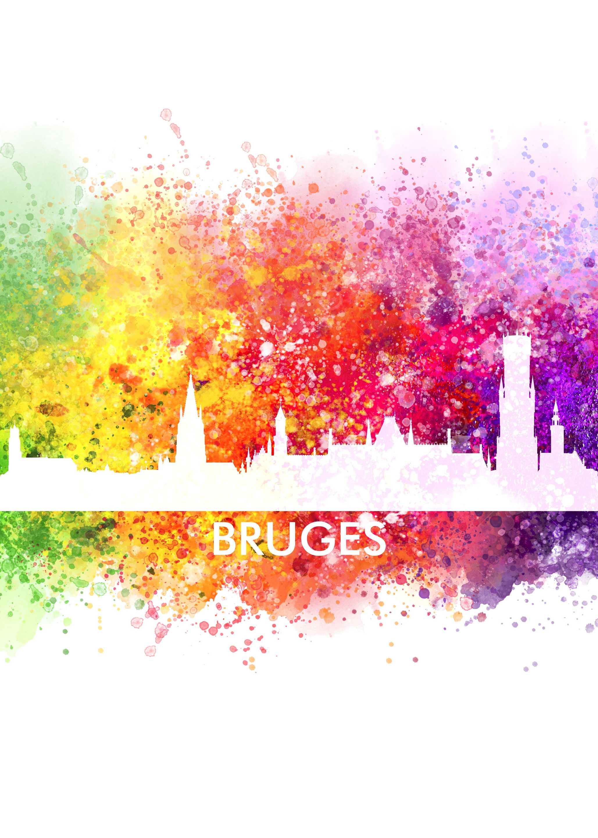 bruges color cityscape