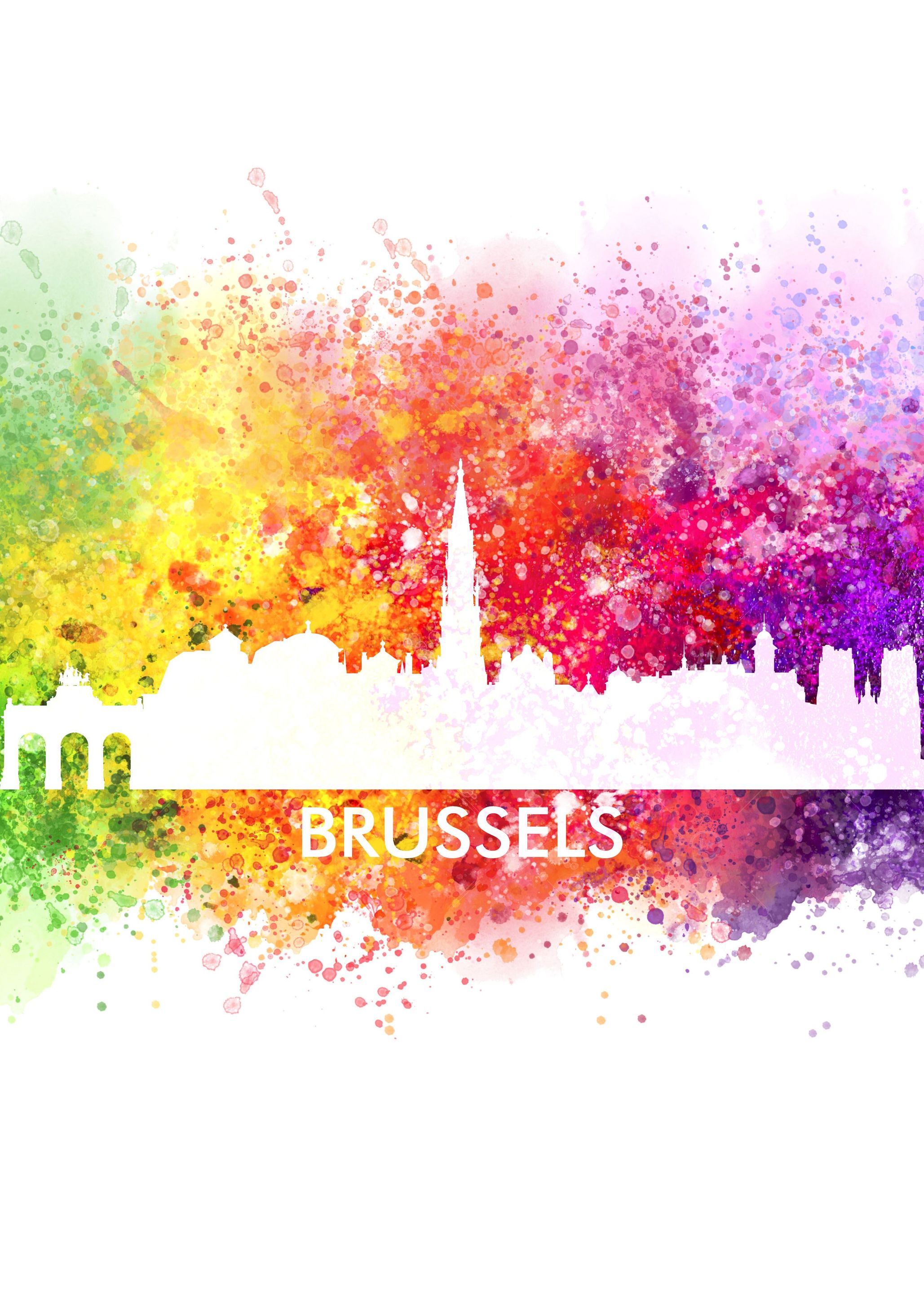 brussels color cityscape