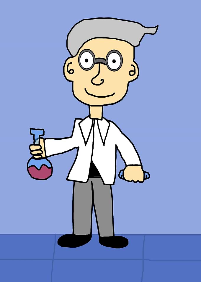 Cartoony Scientist
