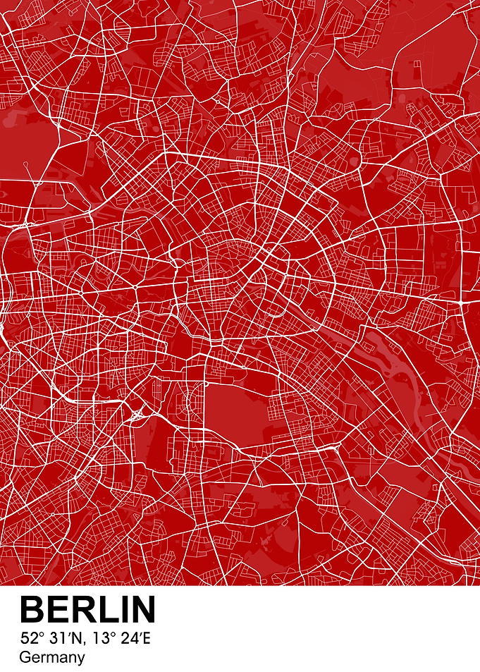 berlin color city map