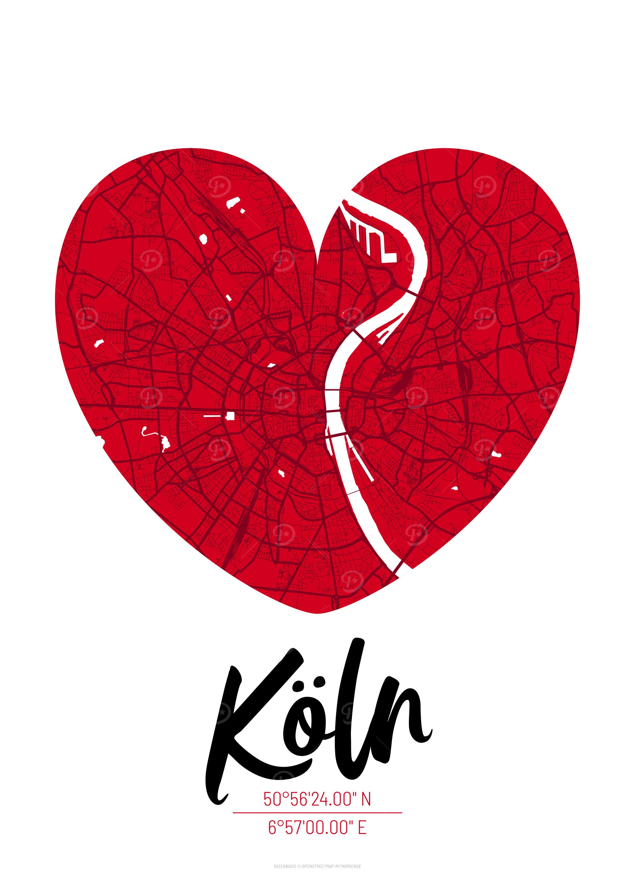 Cologne City Map Design