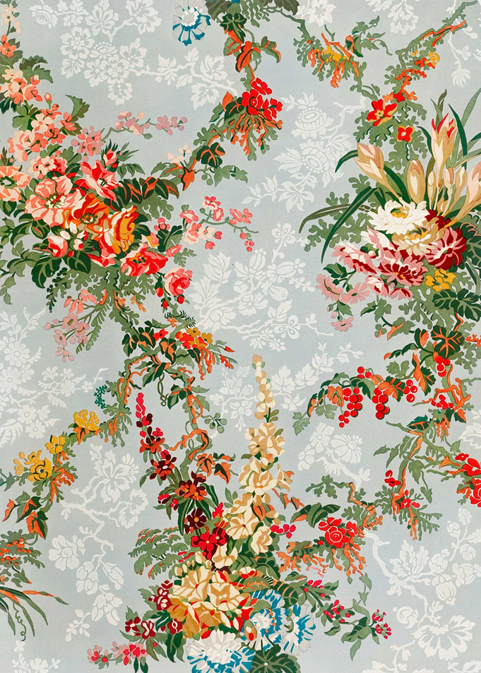 Figured silk