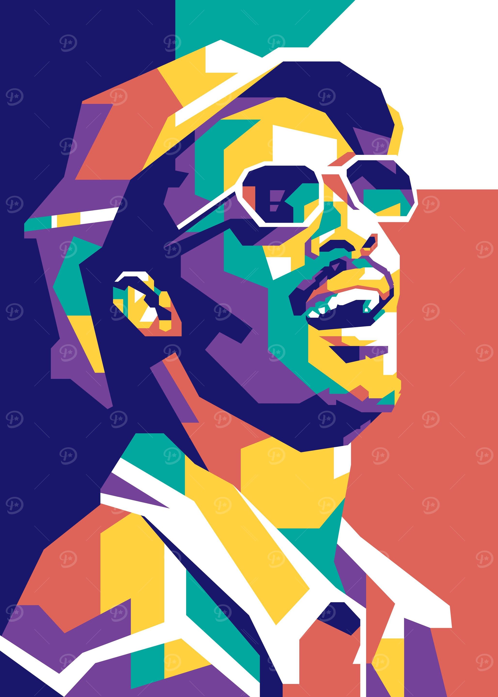 Stevie Wonder Pop Art WPAP