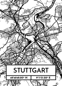 Stuttgart City Map Design