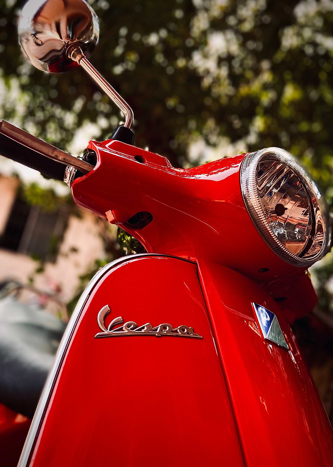 red scooter