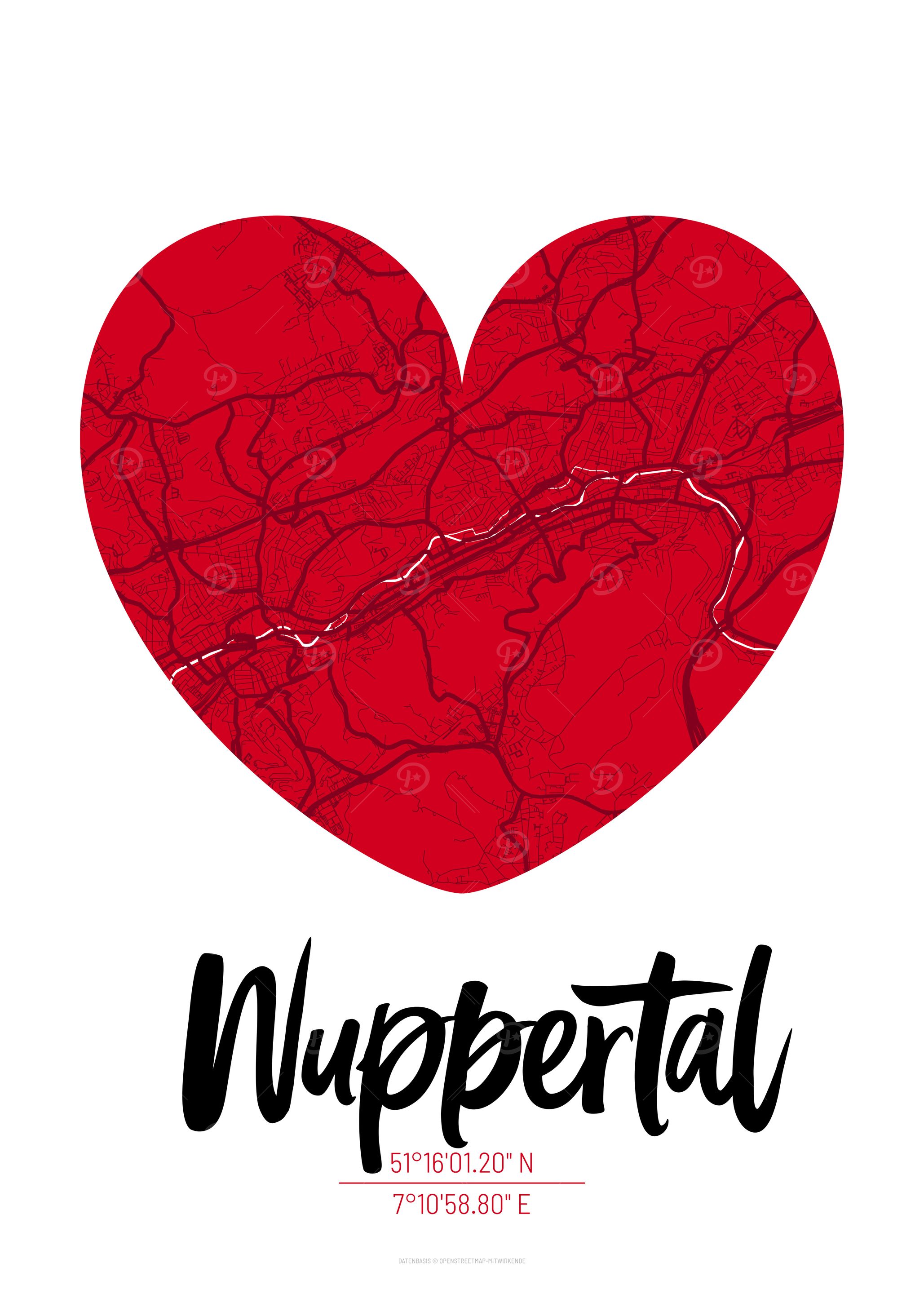 Wuppertal City Map Design