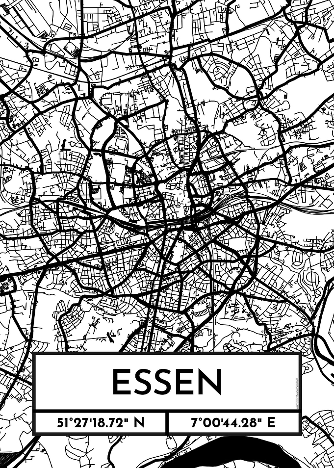Essen City Map Design