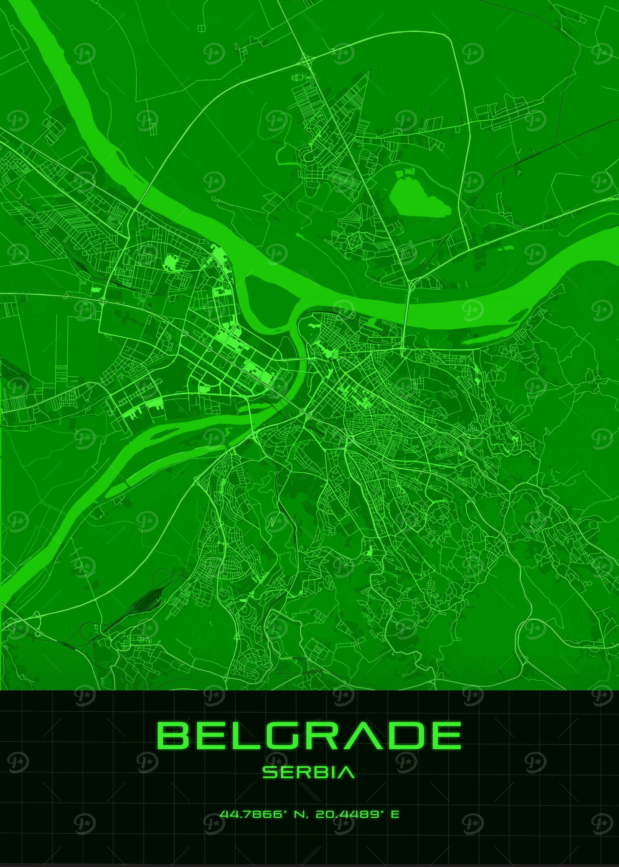Belgrade Serbia Synthwave
