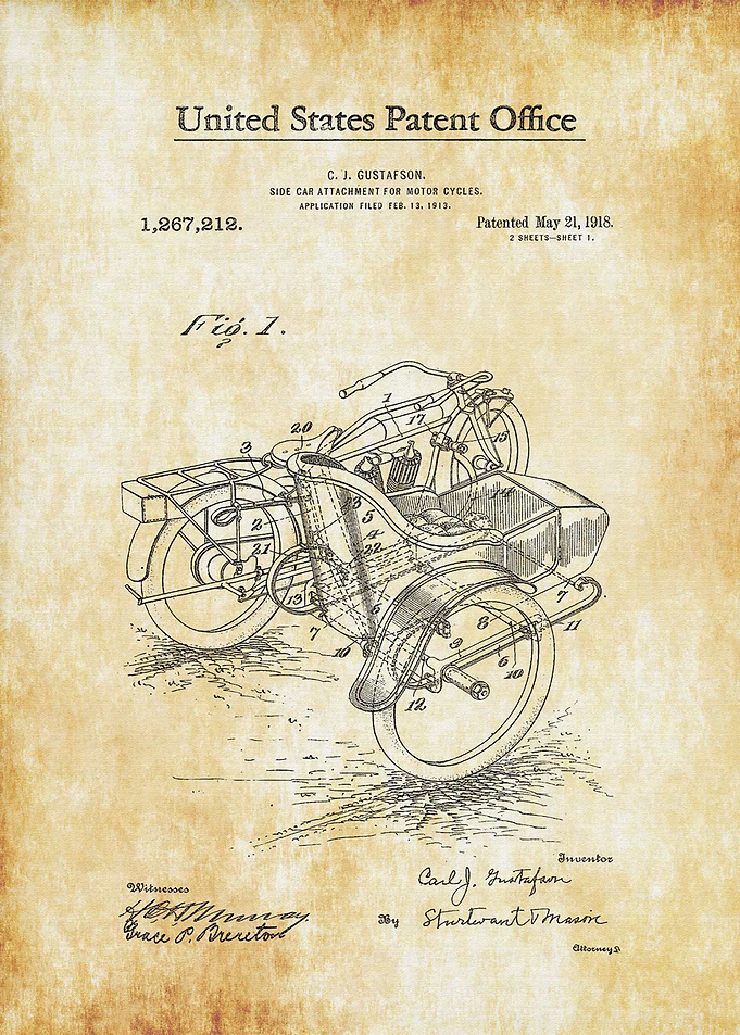 Motorcycle Sidecar 1918