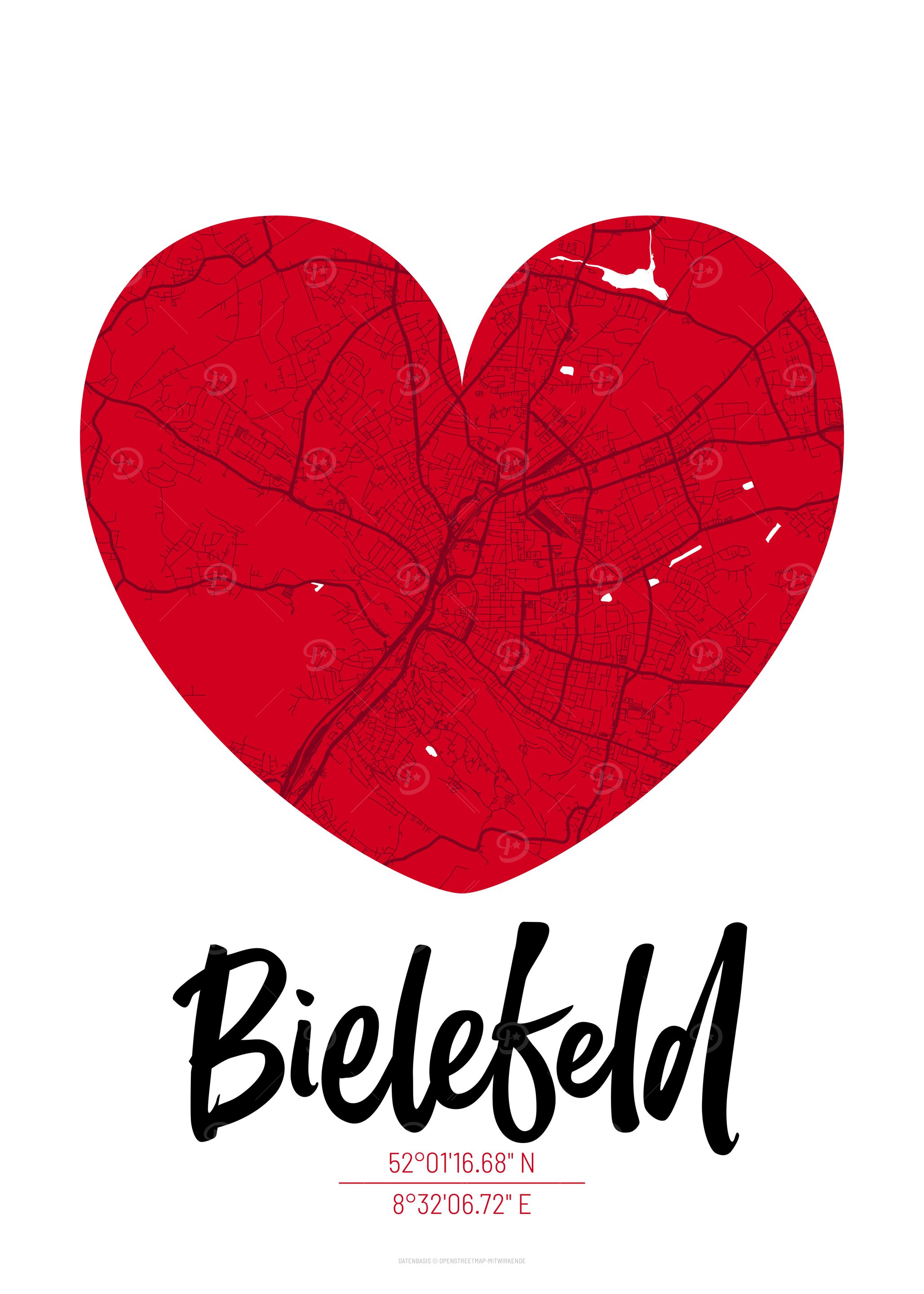 Bielefeld City Map Design