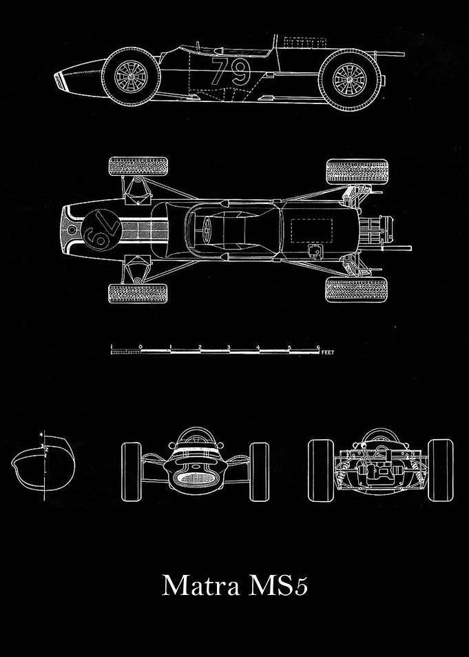 Matra MS5 1966 Blueprint