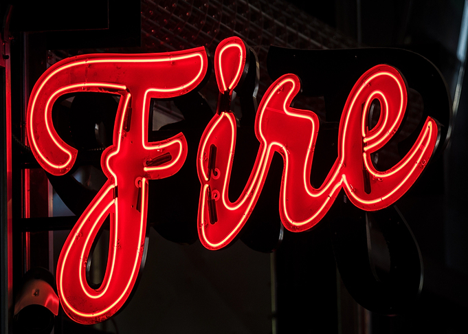 neon fire
