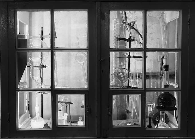 Old Laboratory Cabinet