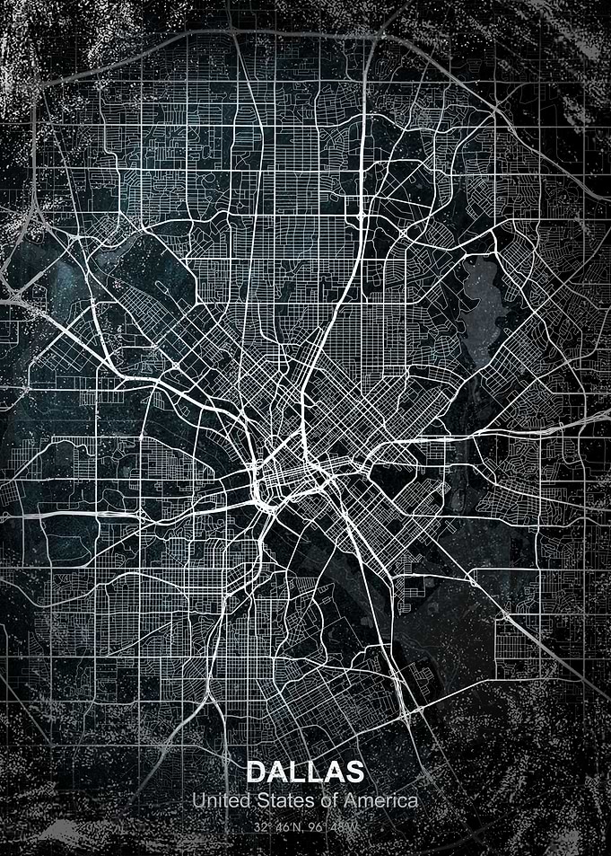 dallas chalk map