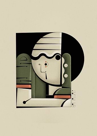 Abstract Ukiyoe