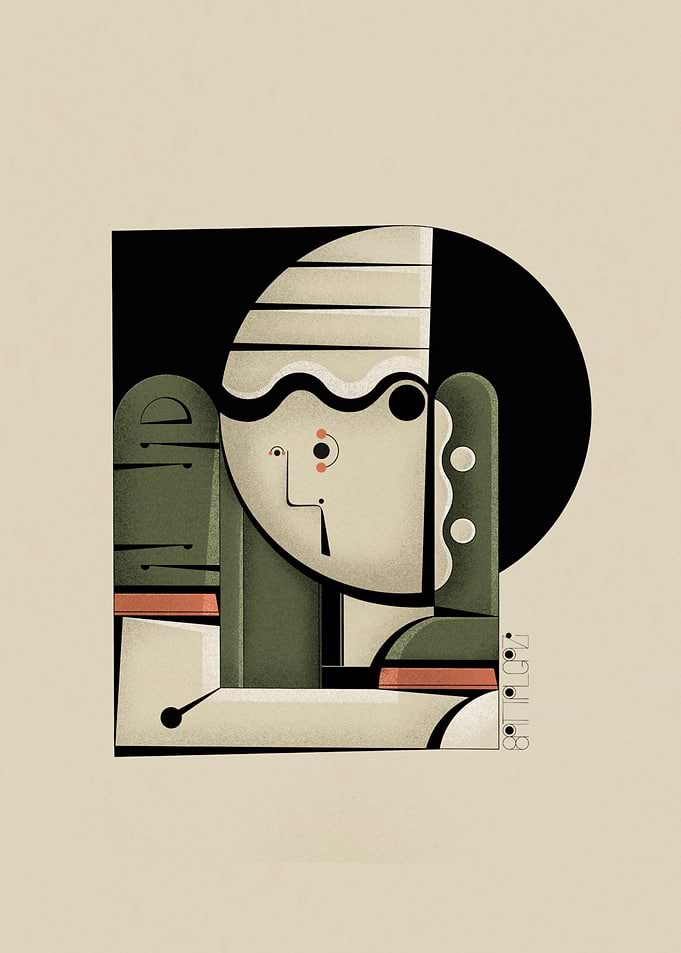 Abstract Ukiyoe