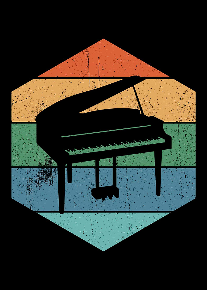 Piano Retro Design