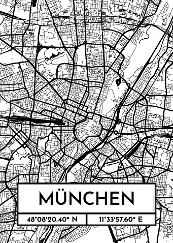 Munich City Map Design