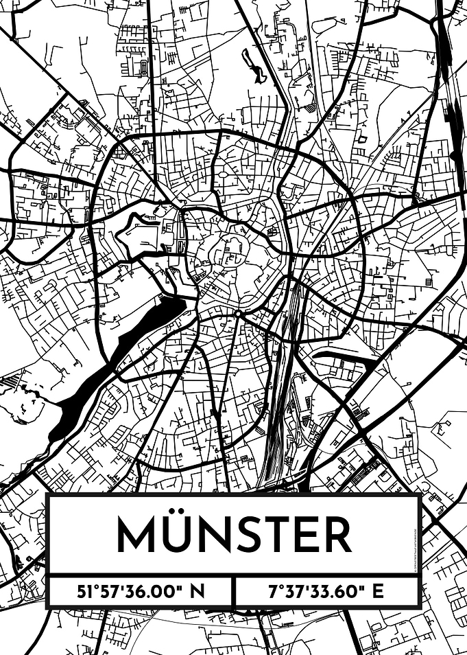 Munster City Map Design
