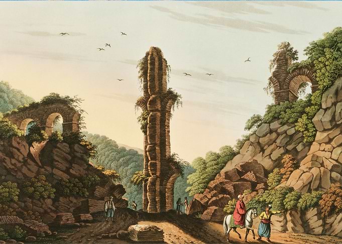 Ancient Aqueduct in Samos