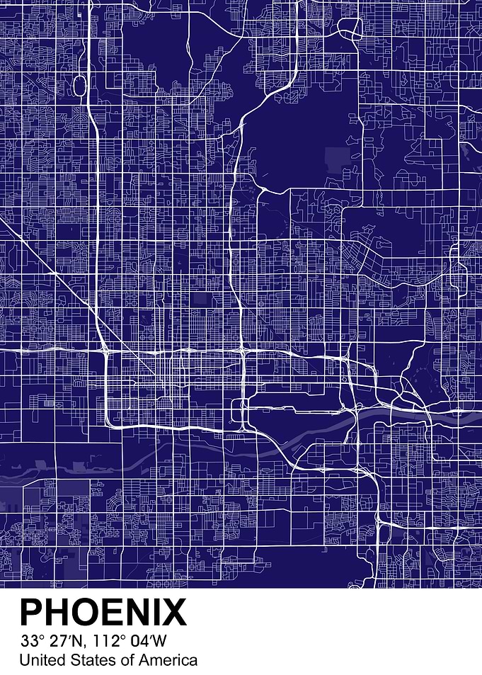 phoenix color city map