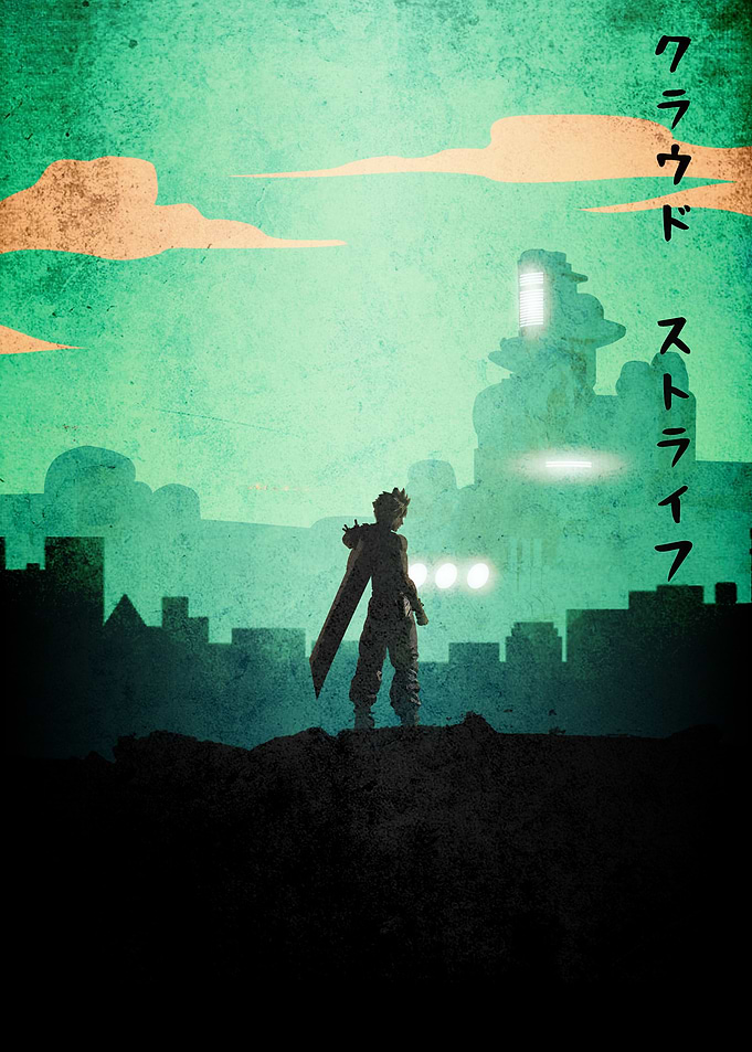 Cloud Strife in Midgar