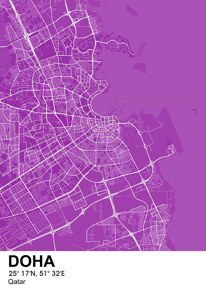 doha color city map