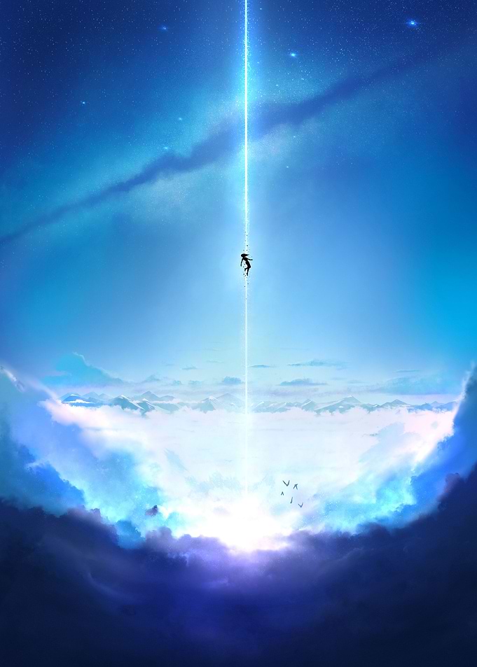 Through the clouds
