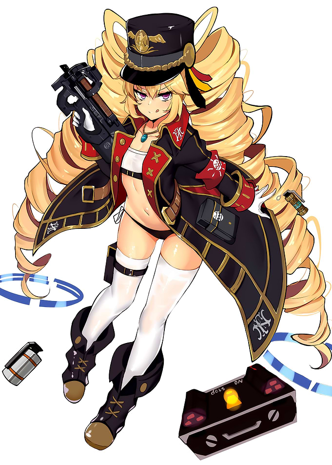 Anime Cute Girls Soldier