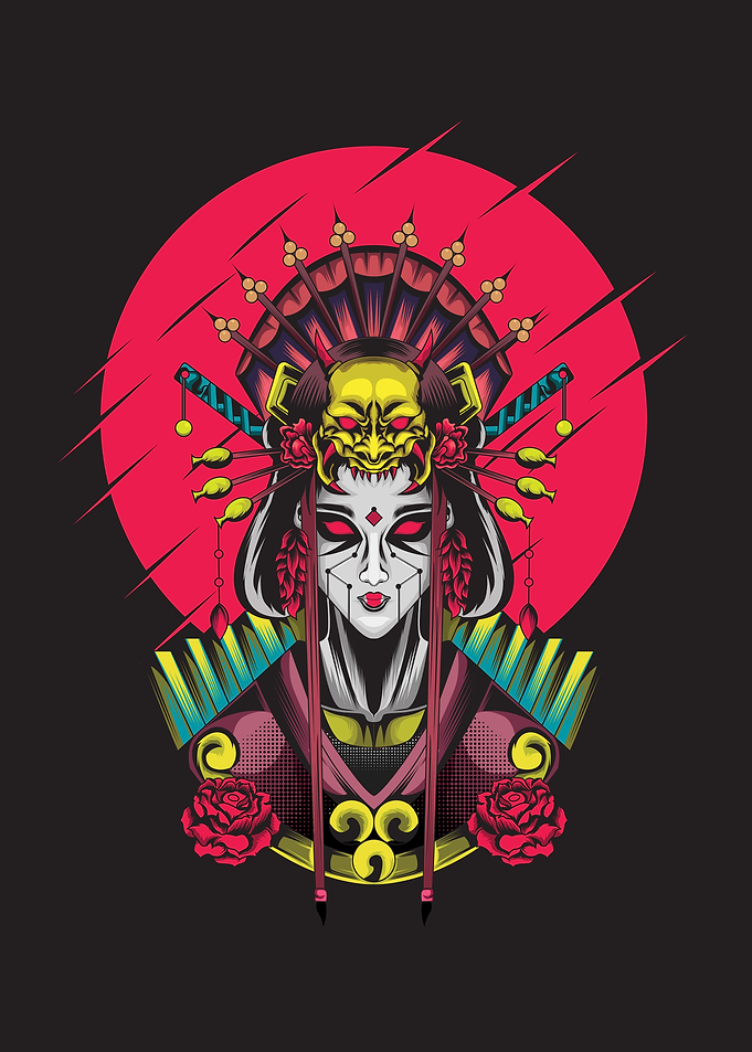 geisha illustration