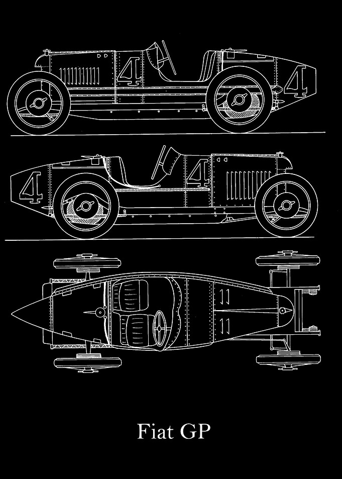 Fiat GP 1922 Blueprint