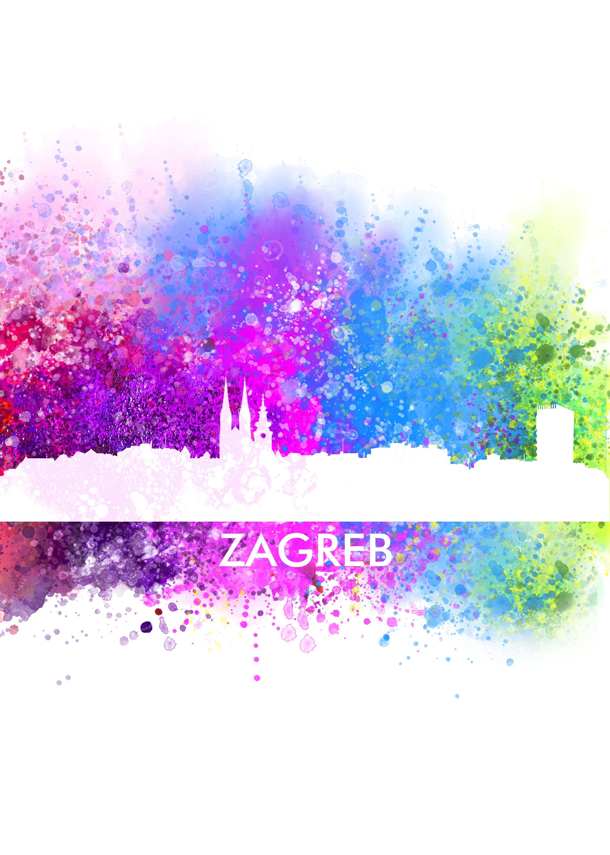 zagreb color cityscape
