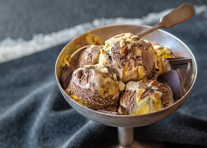 Orange ice cream