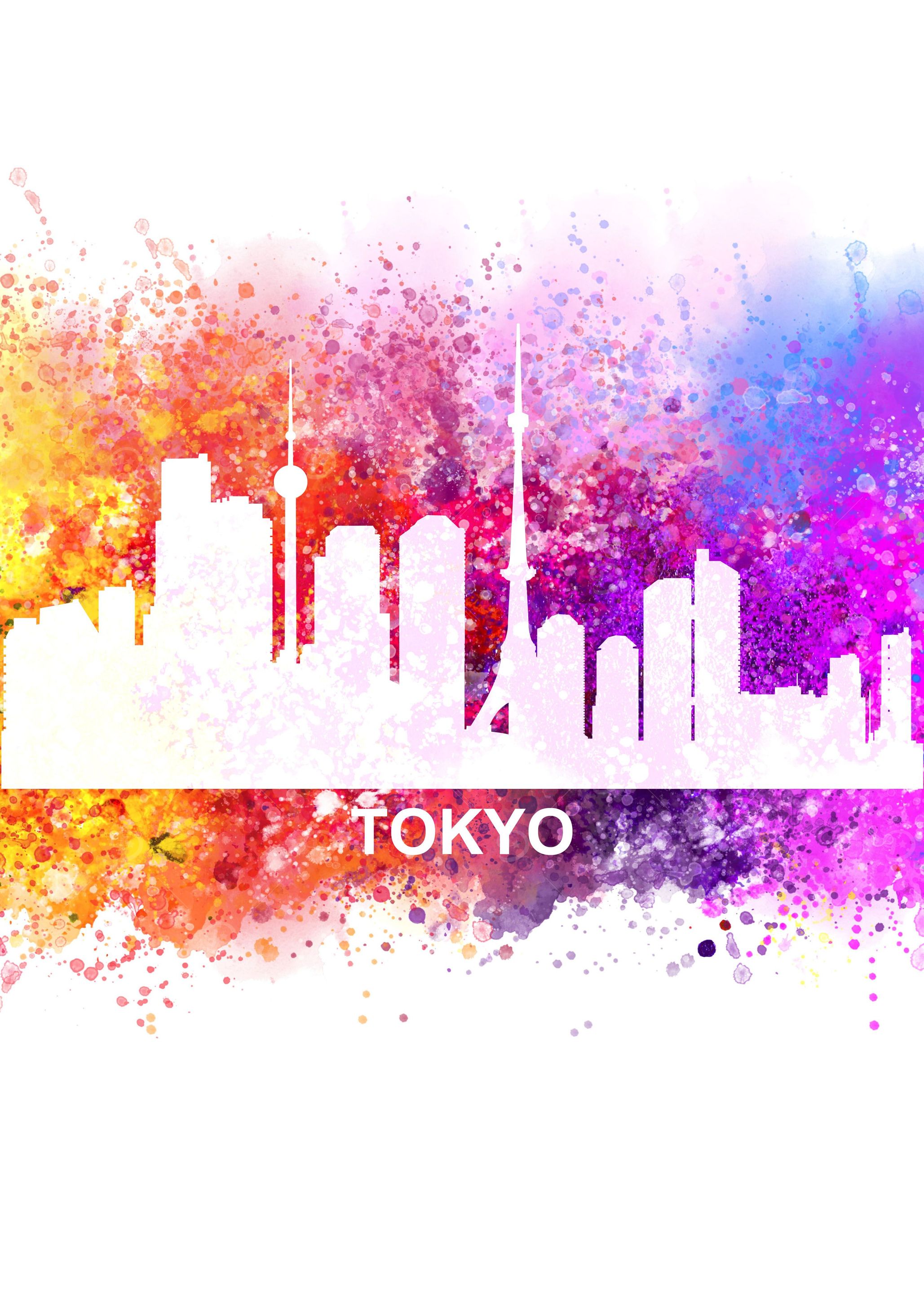 tokyo color cityscape