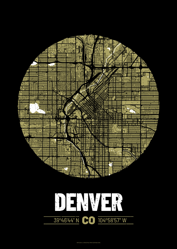 Denver City Map Design