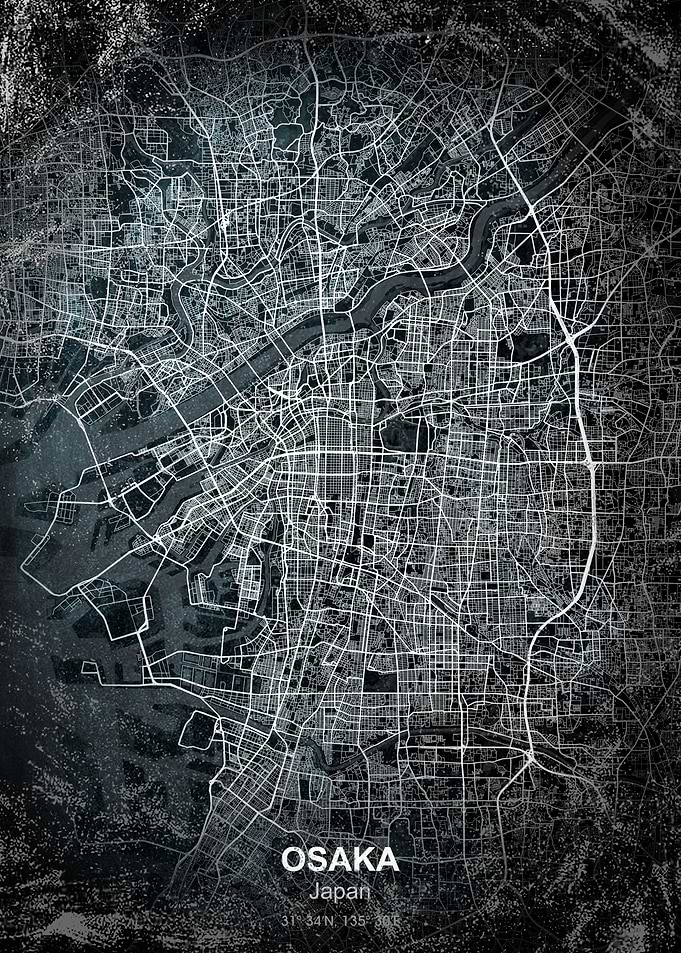 osaka chalk map