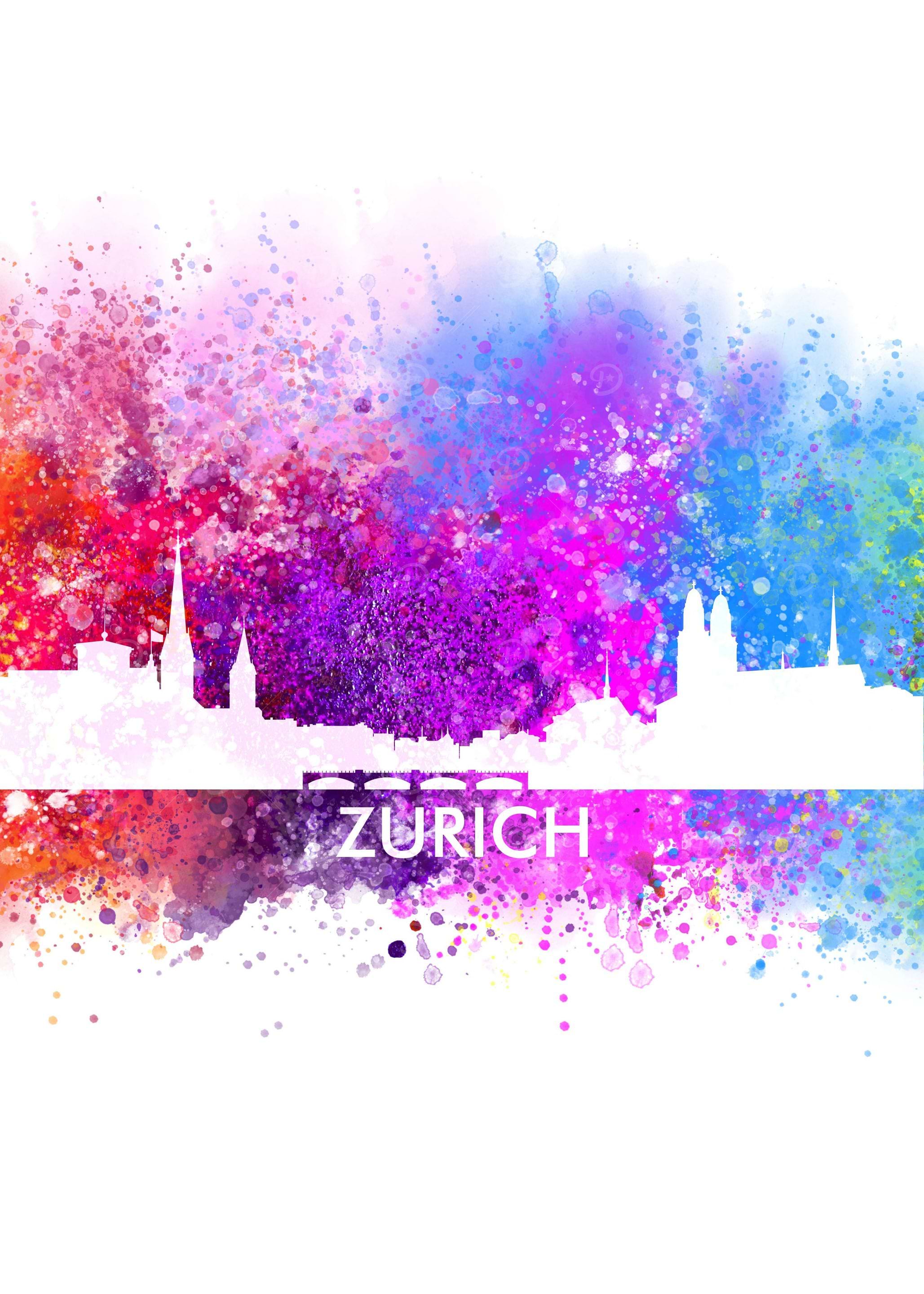 zurich color cityscape