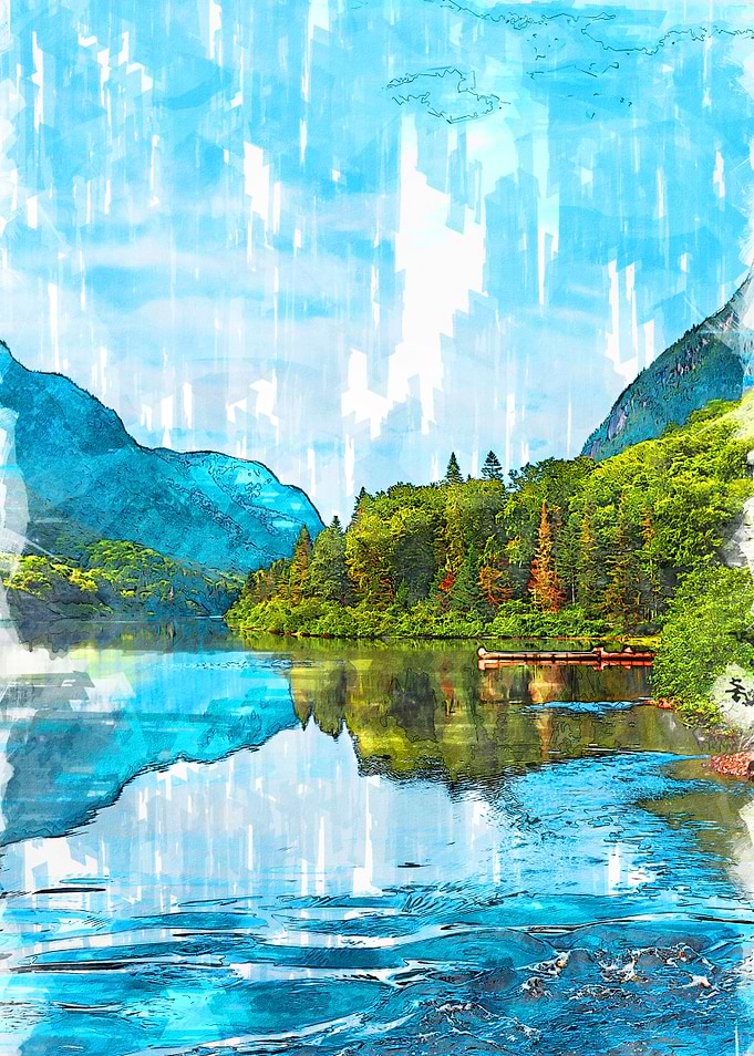 Lake In Quebec Canada