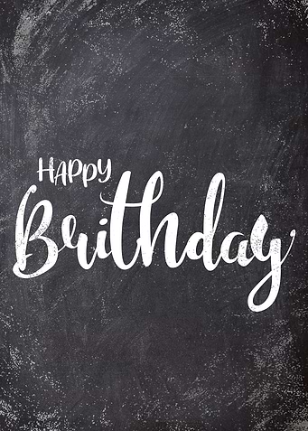 birthday Chalkboard art