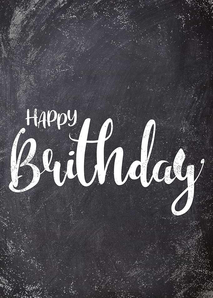 birthday Chalkboard art
