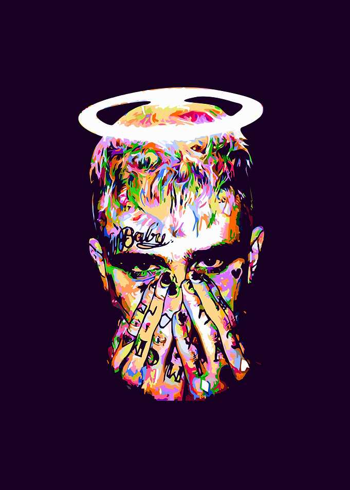 Lil peep in popart
