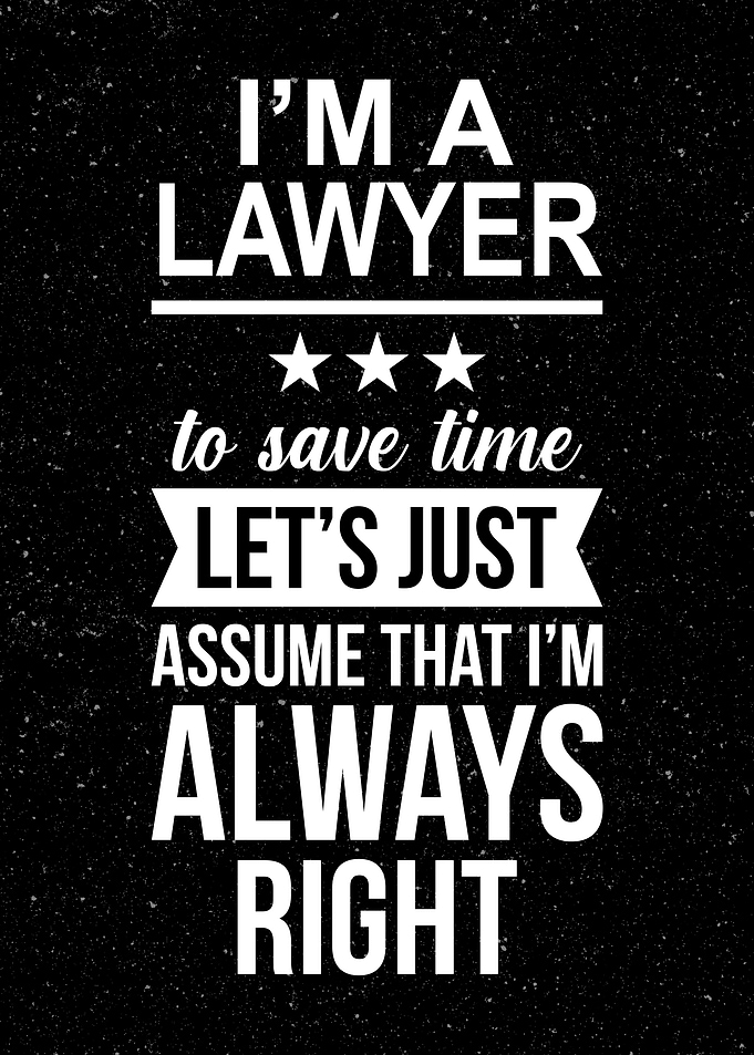 Lawyer Funny Poster
