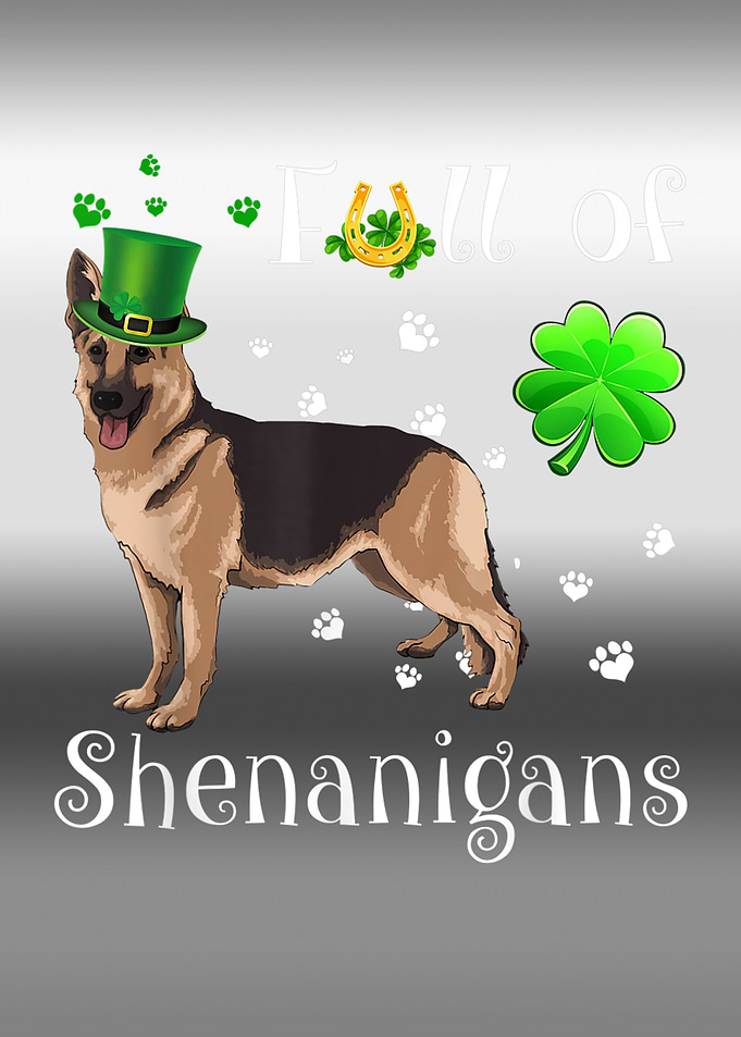 German Shepherd Painting