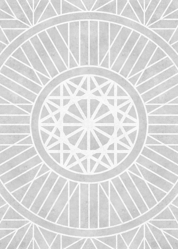 Light Grey Mandala