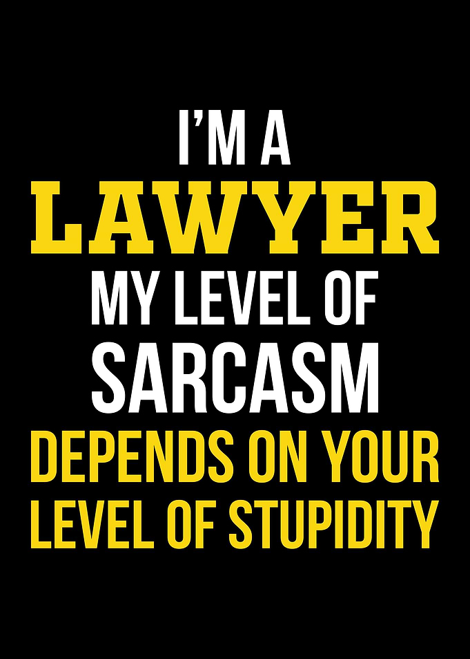 Lawyer Funny Poster