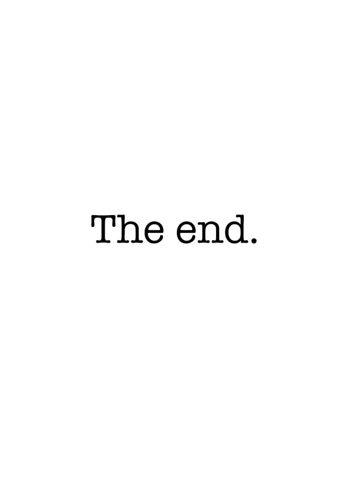 The end